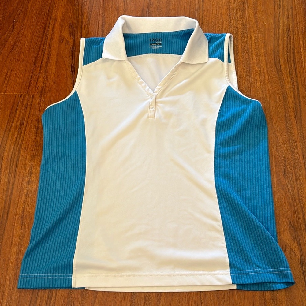 Izod Golf Tennis Shirt Vintage Size L